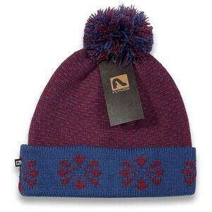 Flylow Nova Beanie - NWT Adult Unisex One Size Beet / Sapphire - #45011-G8